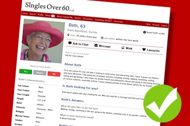 Ein gutes 60+ Online Dating Profil schreiben